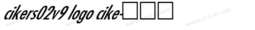 cikers02v9 logo cike字体转换